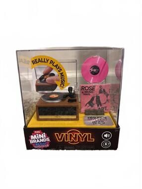 ZURU Mini Brands Vinyl Mini Record Player & Turntable Set
